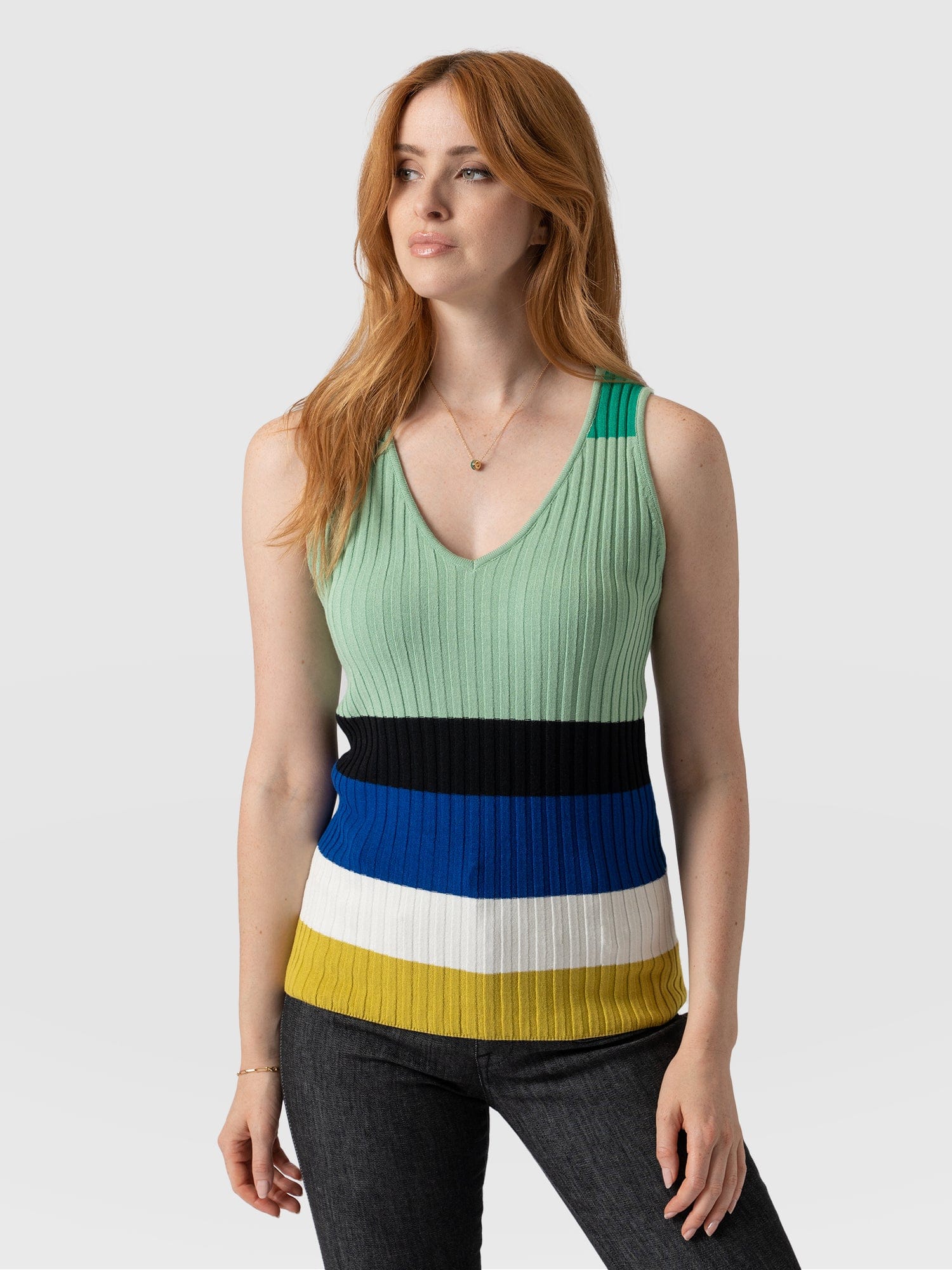 Maar Knit Vest Top - Multi