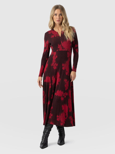 Macie Zip Up Dress - Pink Fade Floral - Women's Dresses | Saint and Sofia® UK