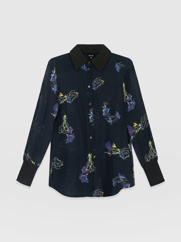 Madison Shirt - Blue Lily Gardens