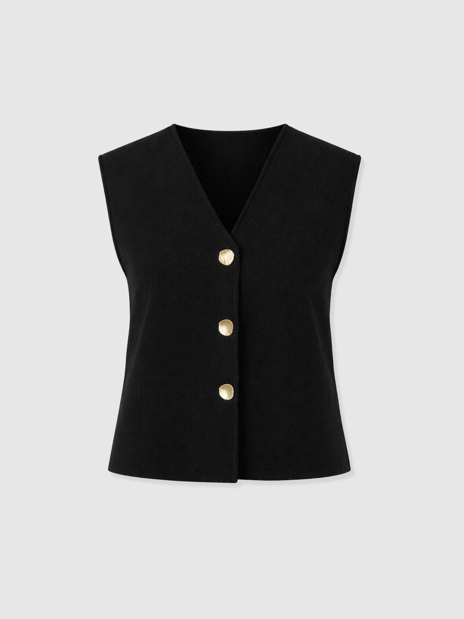 Maeva Knit Waistcoat - Black - Women's Jumpers | Saint + Sofia® UK