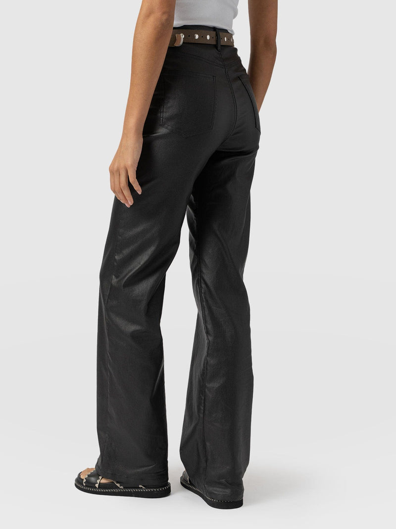 Maeve Wide Leg Pant - Black