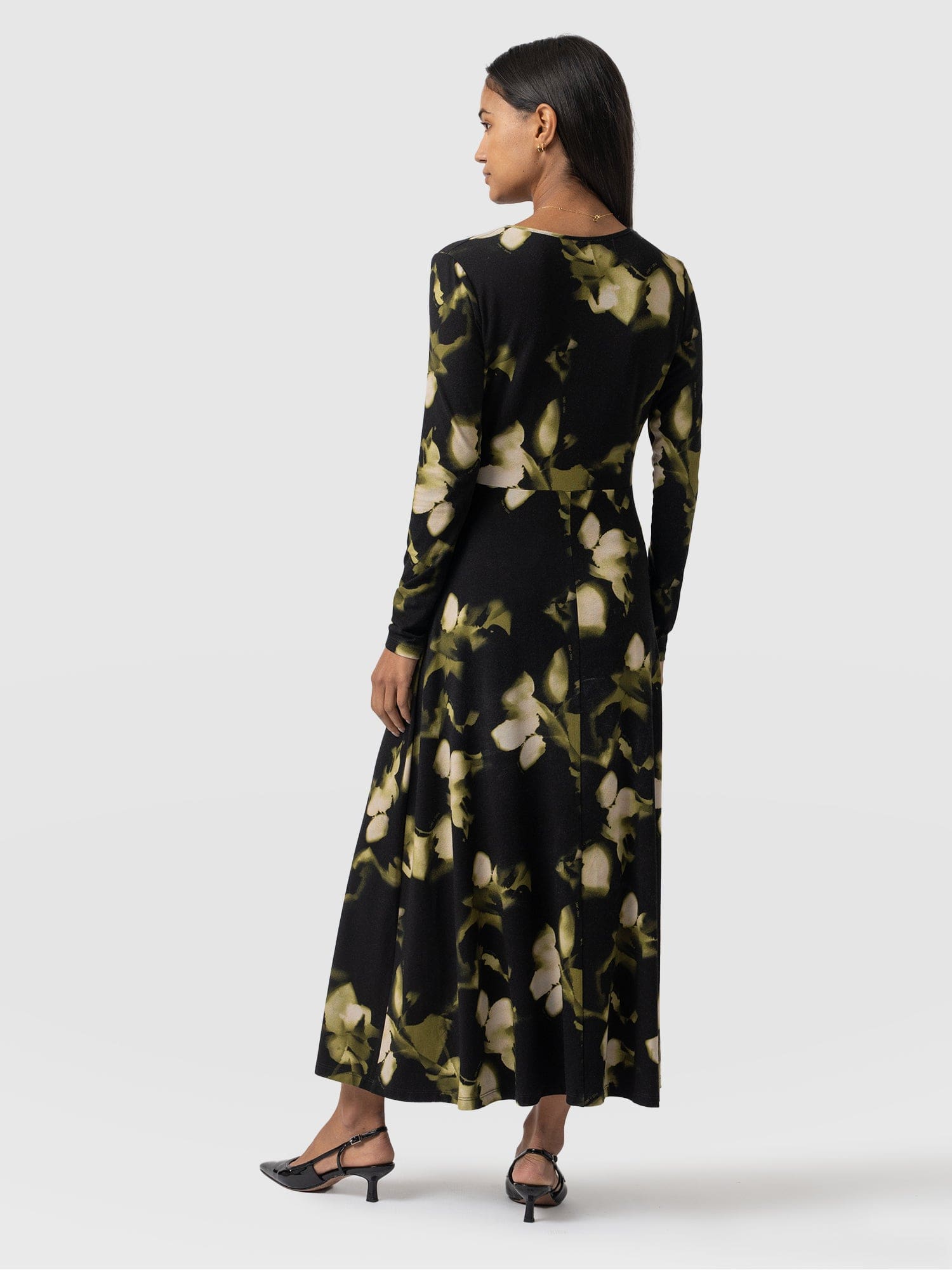 Maggie Wrap Dress Green Aurora - Women's Dresses | Saint + Sofia® UK