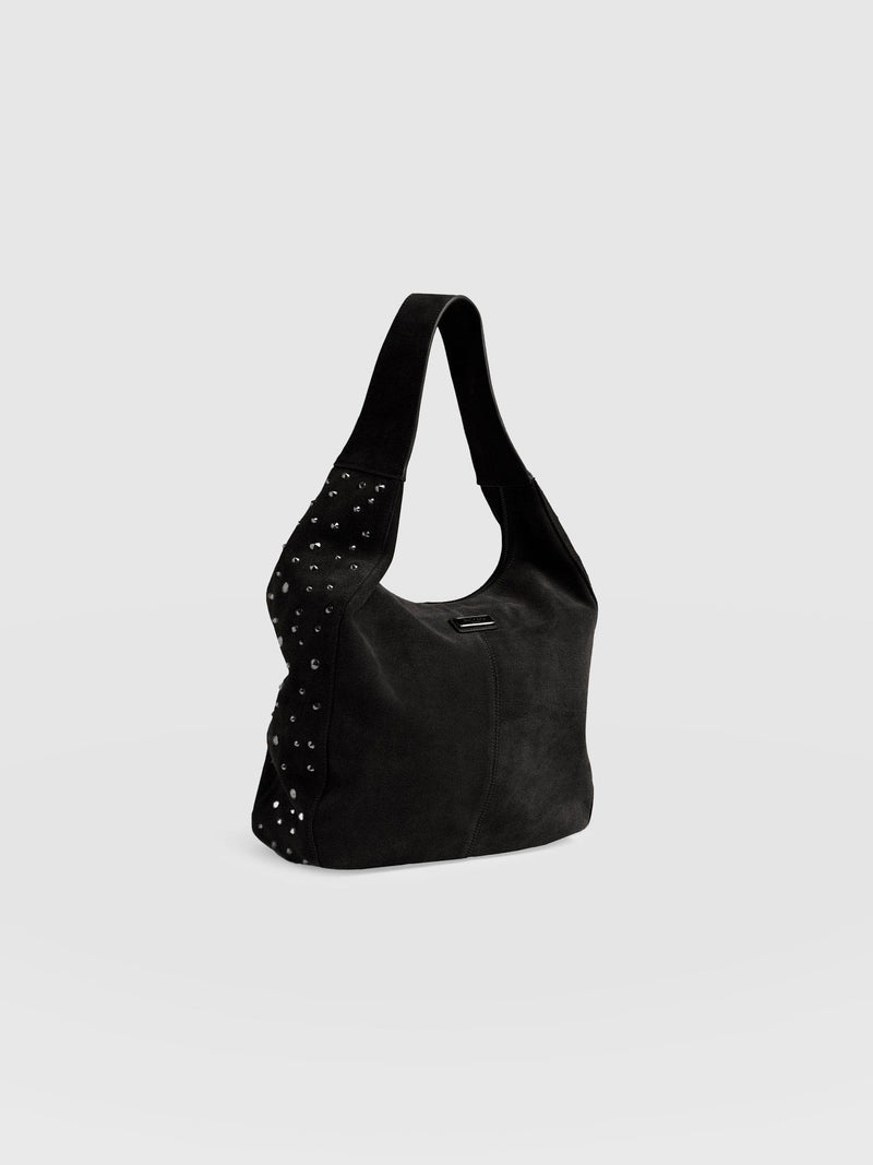 Margot Hobo Shoulder Bag - Black