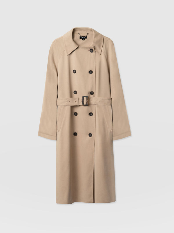 Marion Double Breasted Trench - Beige