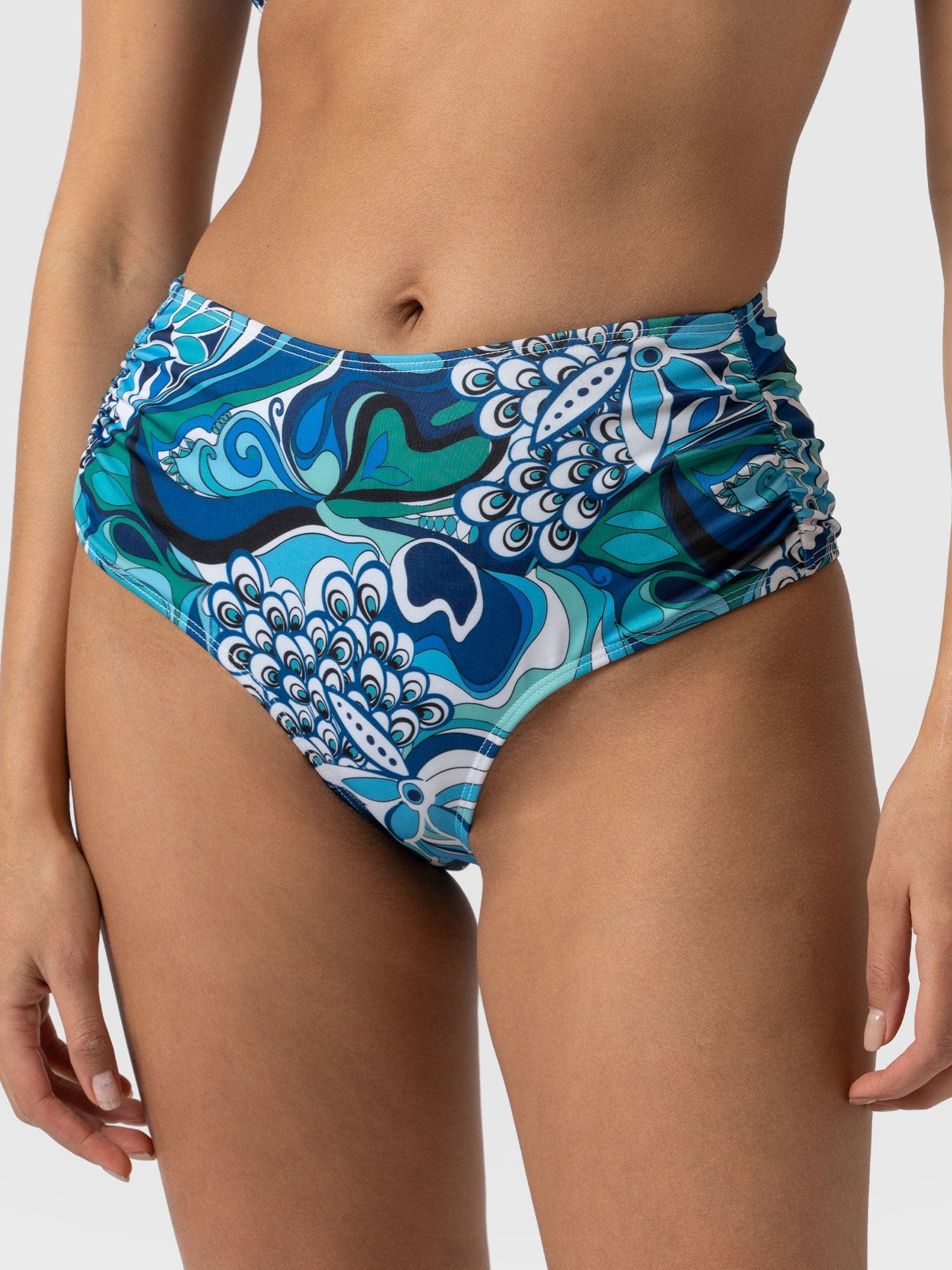 Maya Bandeau Bikini Bottom Paradise - Women's Swimwear | Saint + Sofia® UK