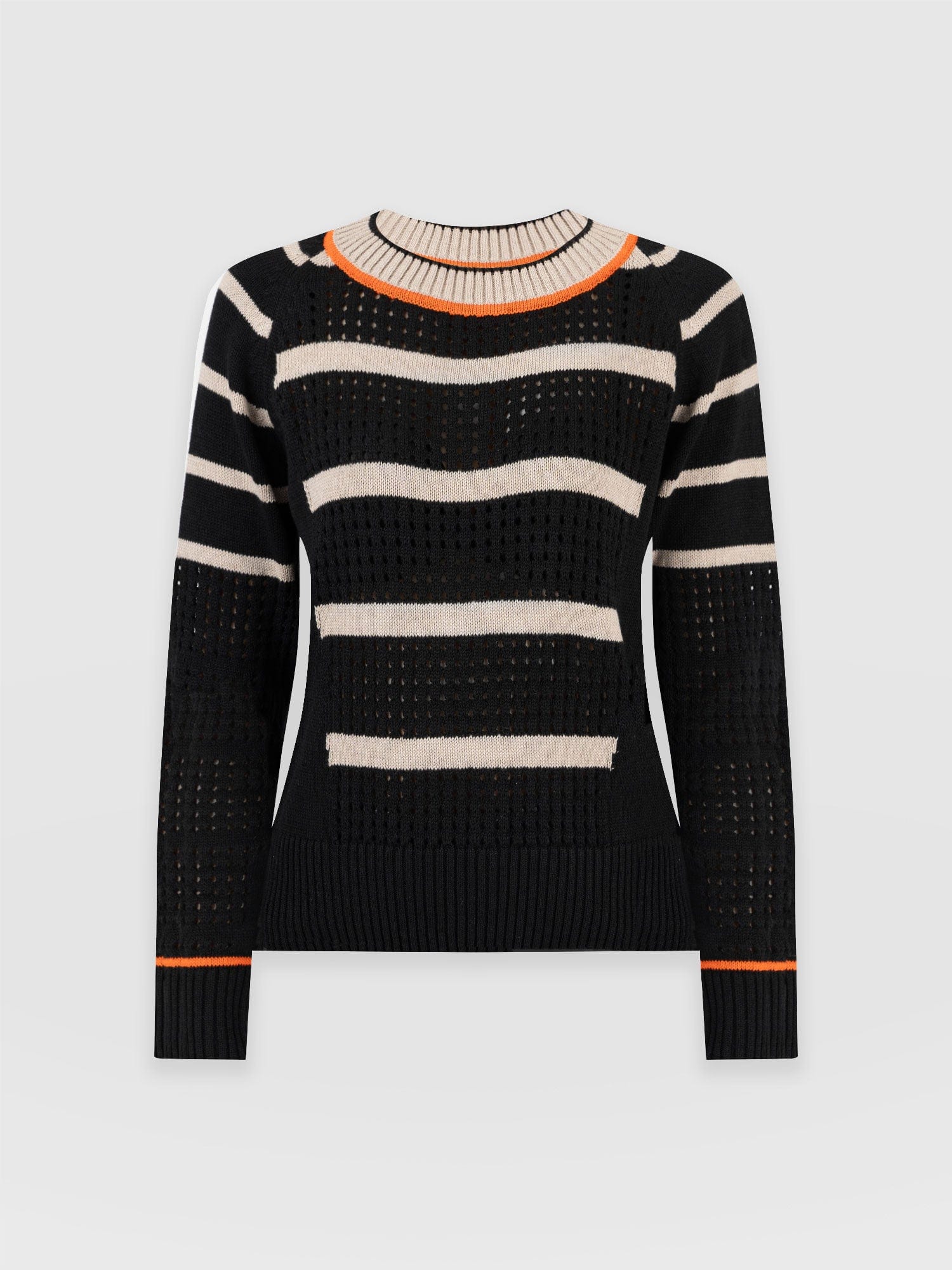 Black and orange outlet jumper