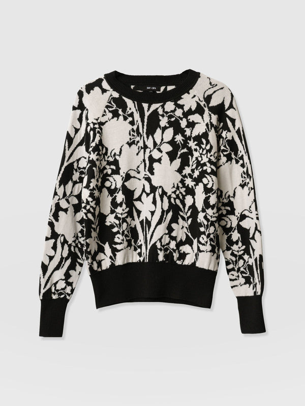 Meryl Knitted Sweater - Monochrome