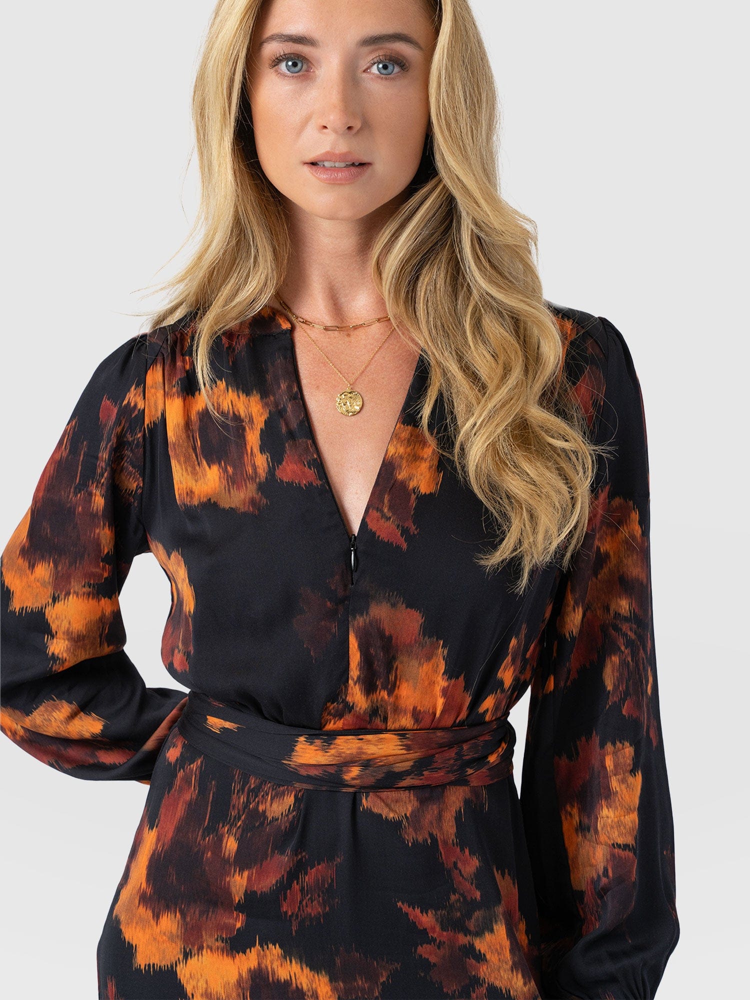 Mini Adaline Zip Up Dress - Autumn Floral - Women's Dresses | Saint + Sofia® UK