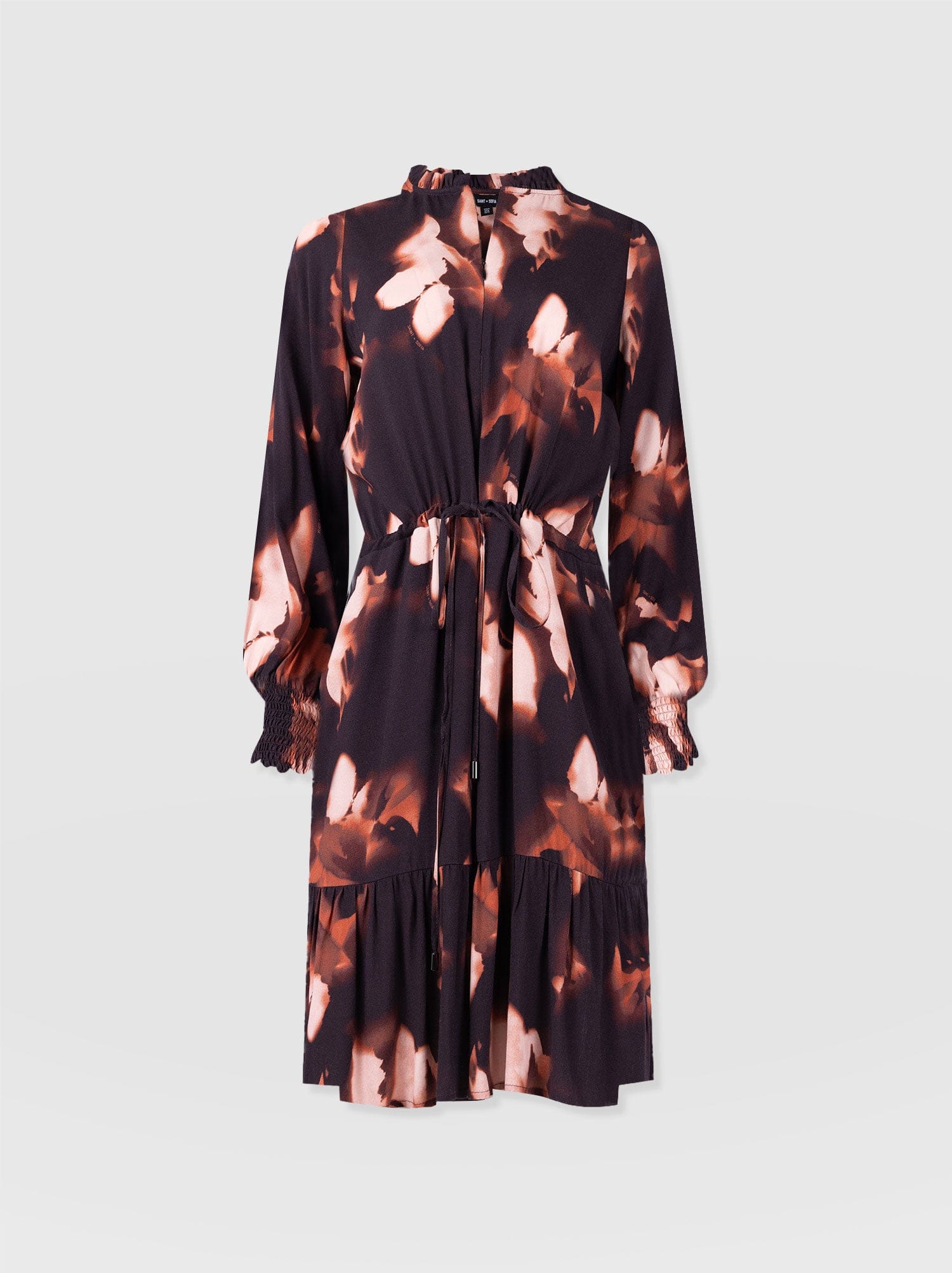 Mini Olivia Zip Up Dress Orange Aurora - Women's Dresses | Saint + Sofia® UK