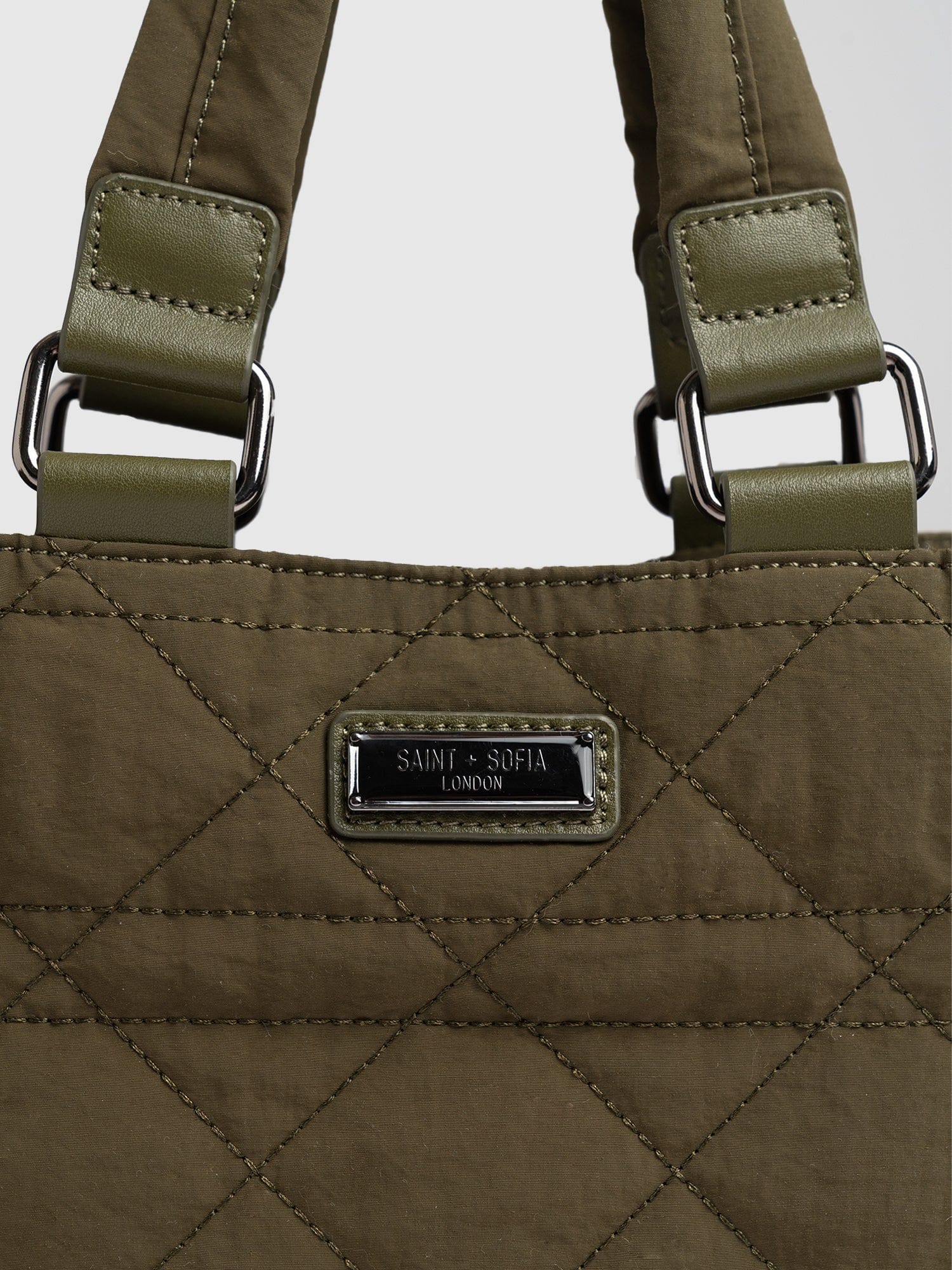 Mini Penny Tote Bag Khaki - Women's Bags | Saint + Sofia® UK