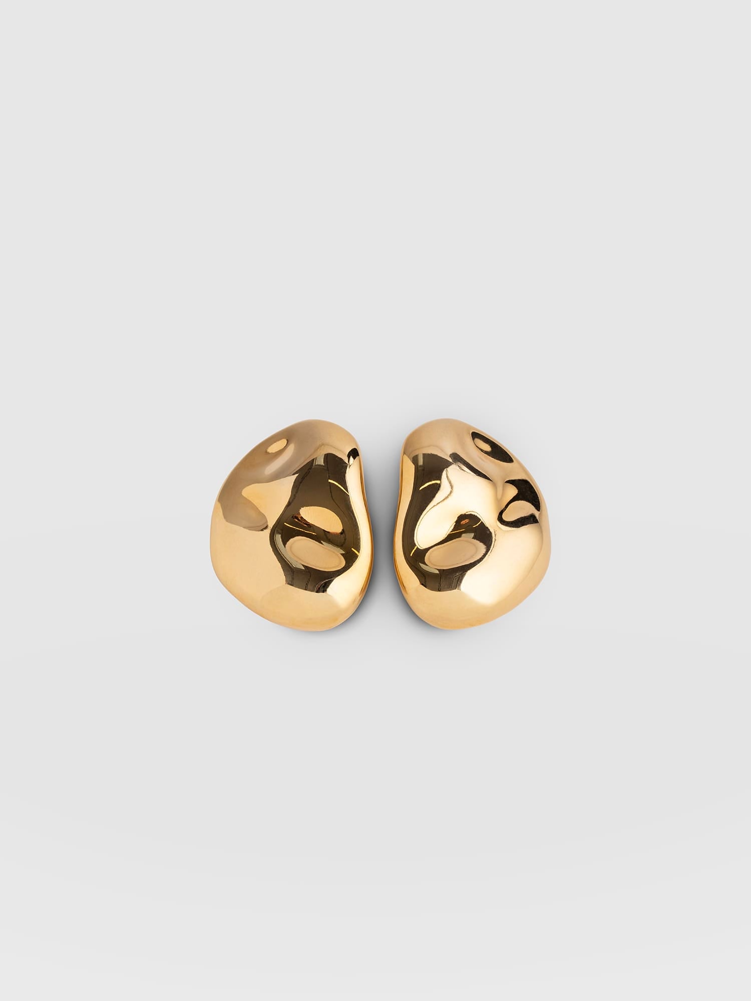 Mottled Stud Earrings - Gold - Women's Jewellerys | Saint and Sofia® UK