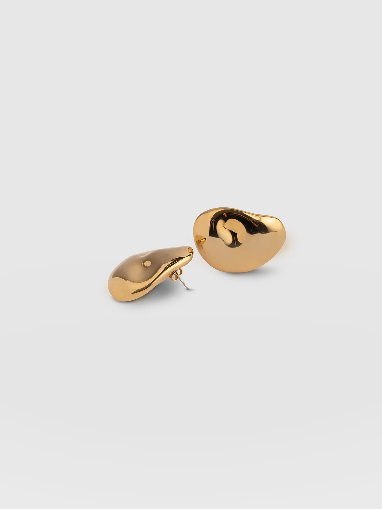 Mottled Stud Earrings - Gold - Women's Jewellerys | Saint and Sofia® UK