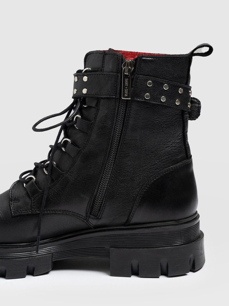 Southbank Studded Boot - Black