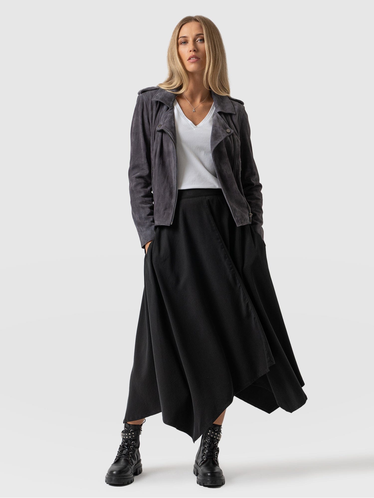 Womens black a clearance line skirt