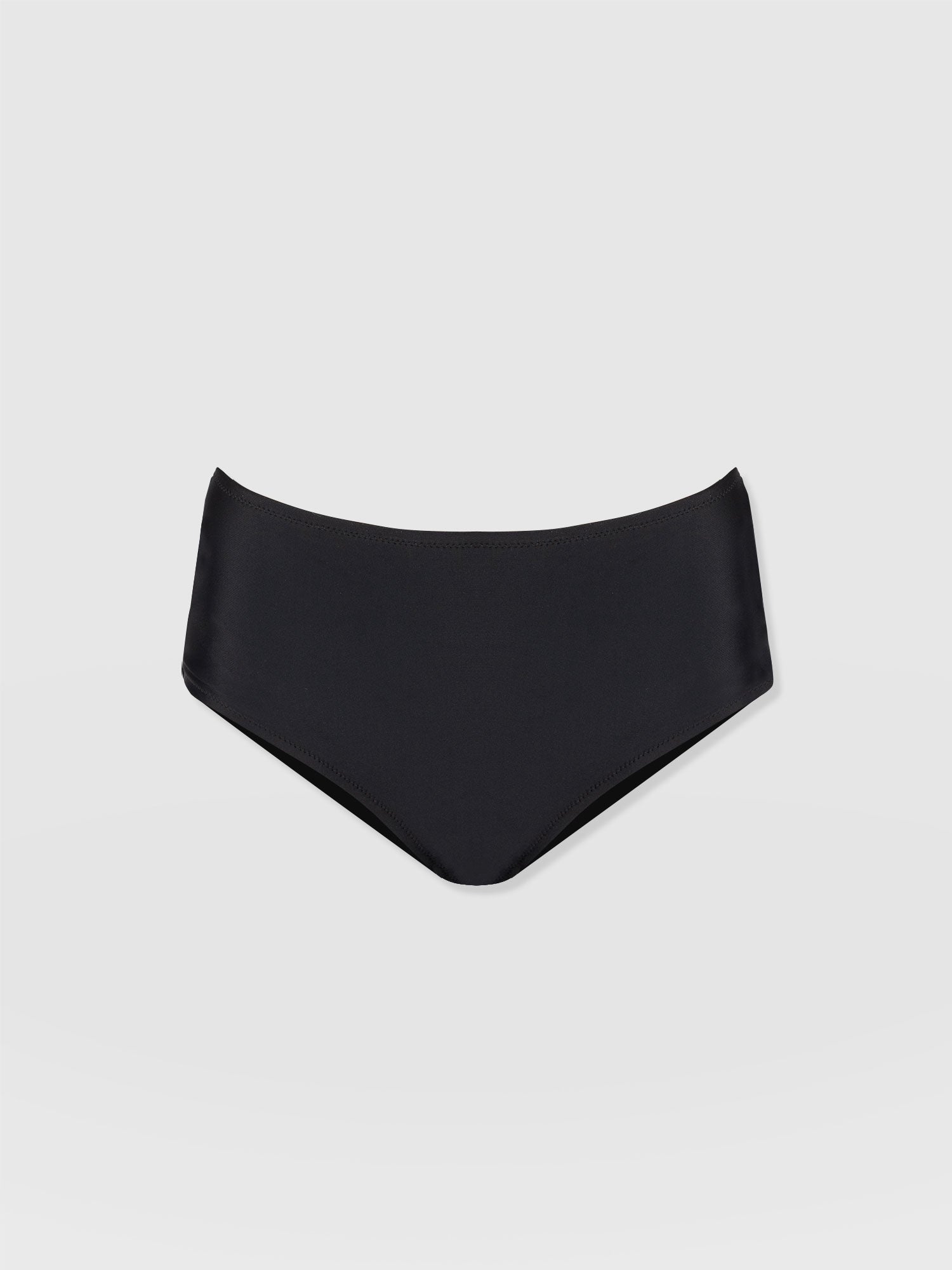 Nova High Waisted Bikini Bottom Black - Women's Swimwear | Saint + Sofia® UK