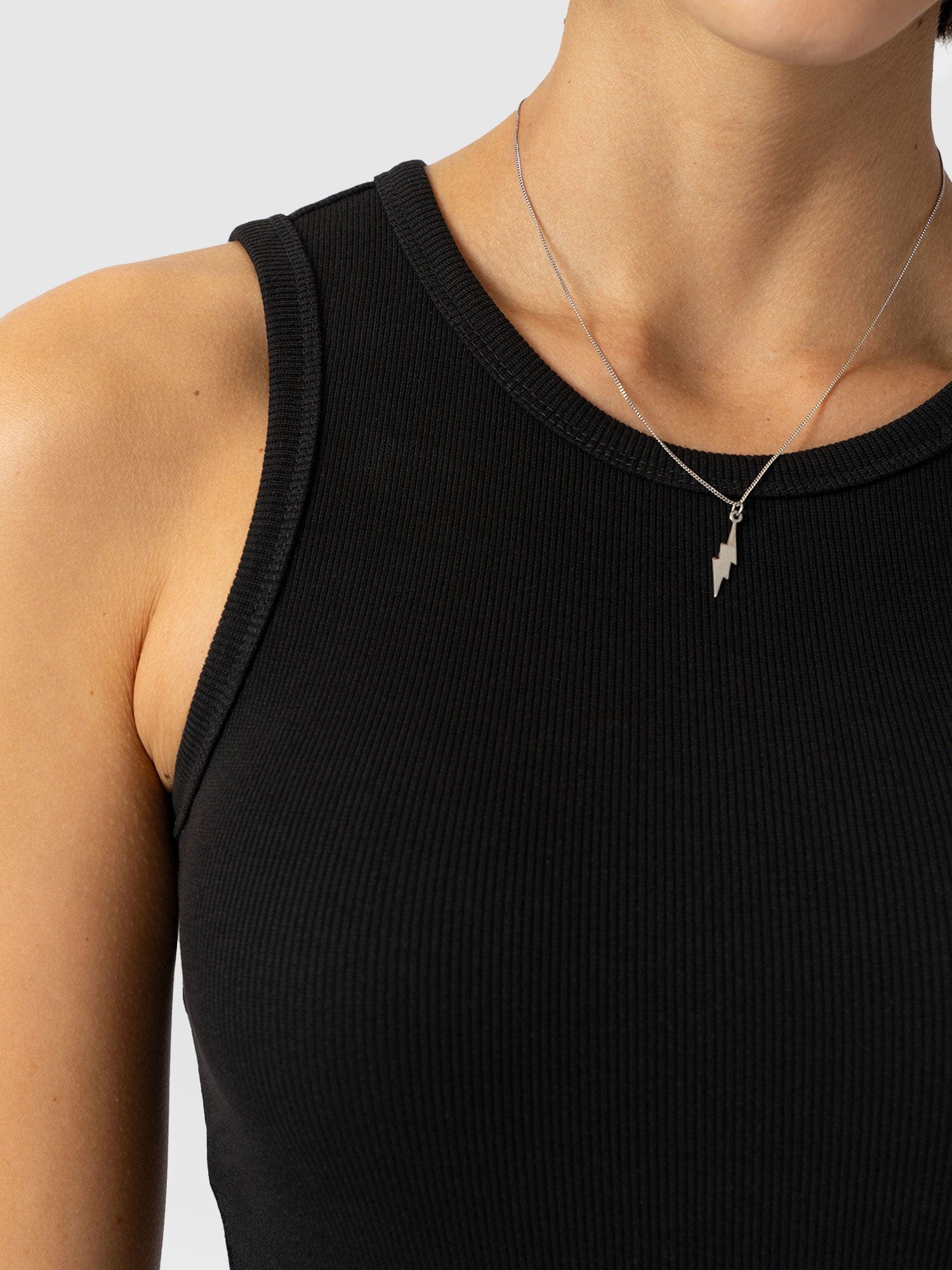 Nova Racer Vest - Black - Women's Vests | Saint + Sofia® UK