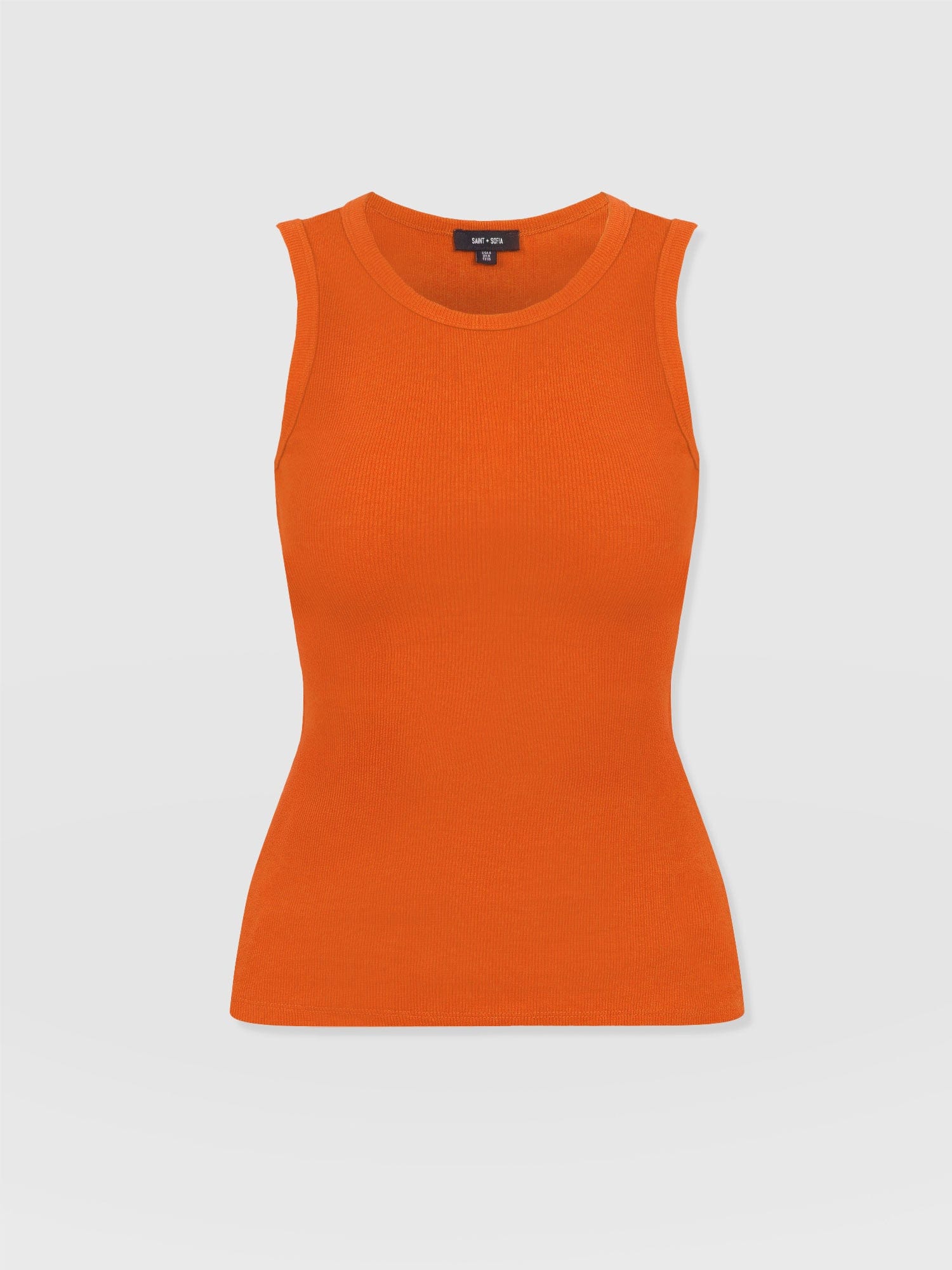 Nova Racer Vest - Burnt Orange - Women's T-shirts | Saint + Sofia® UK