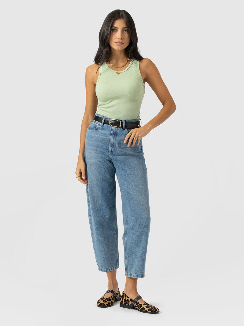Nova Racer Vest - Mint - Women's T-shirts | Saint and Sofia® UK