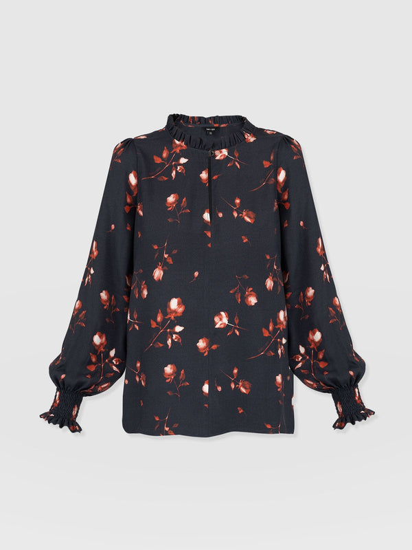 Olivia Blouse - Dark Roses