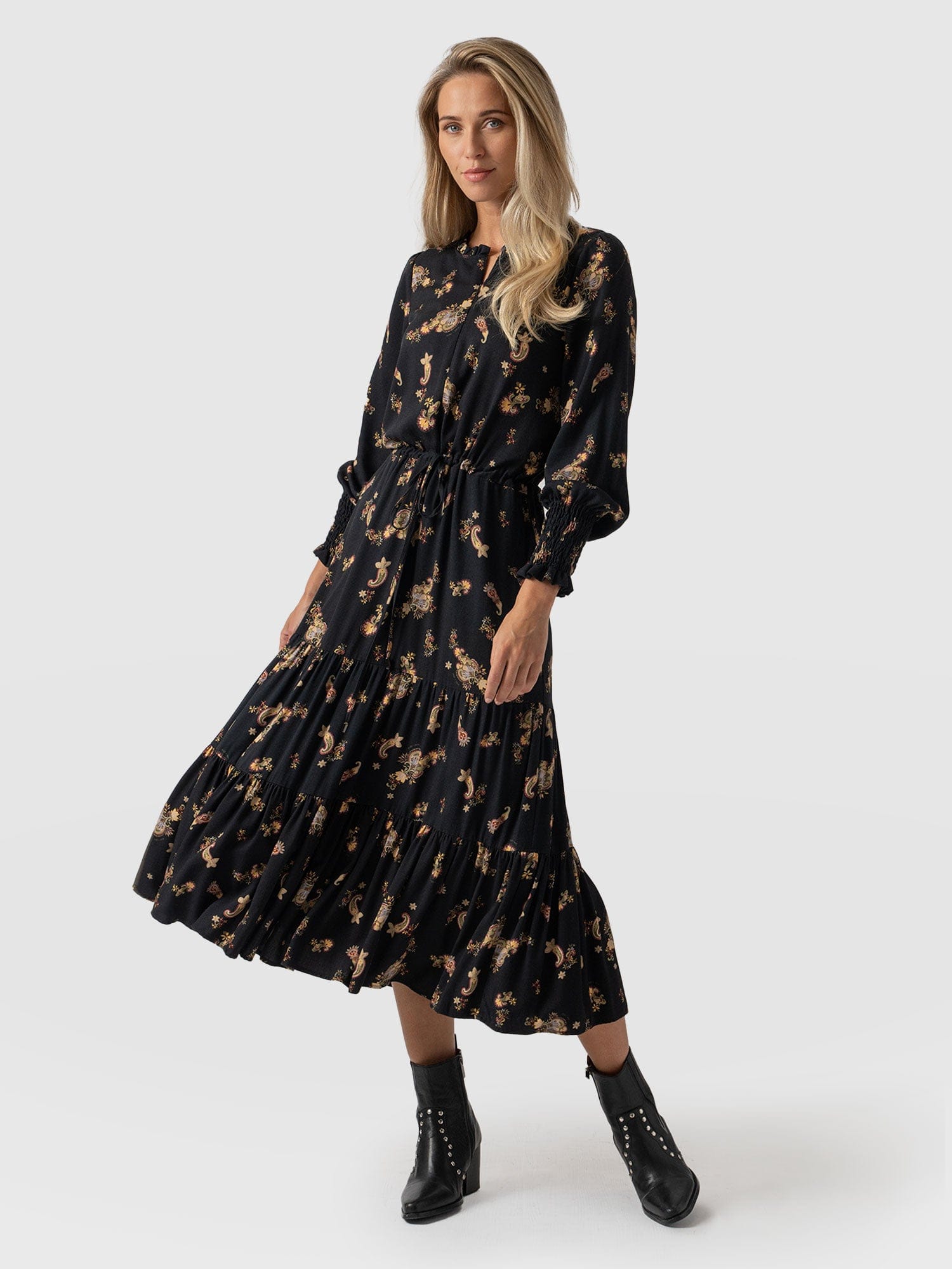 Olivia Zip Up Dress - Kashmir Paisley