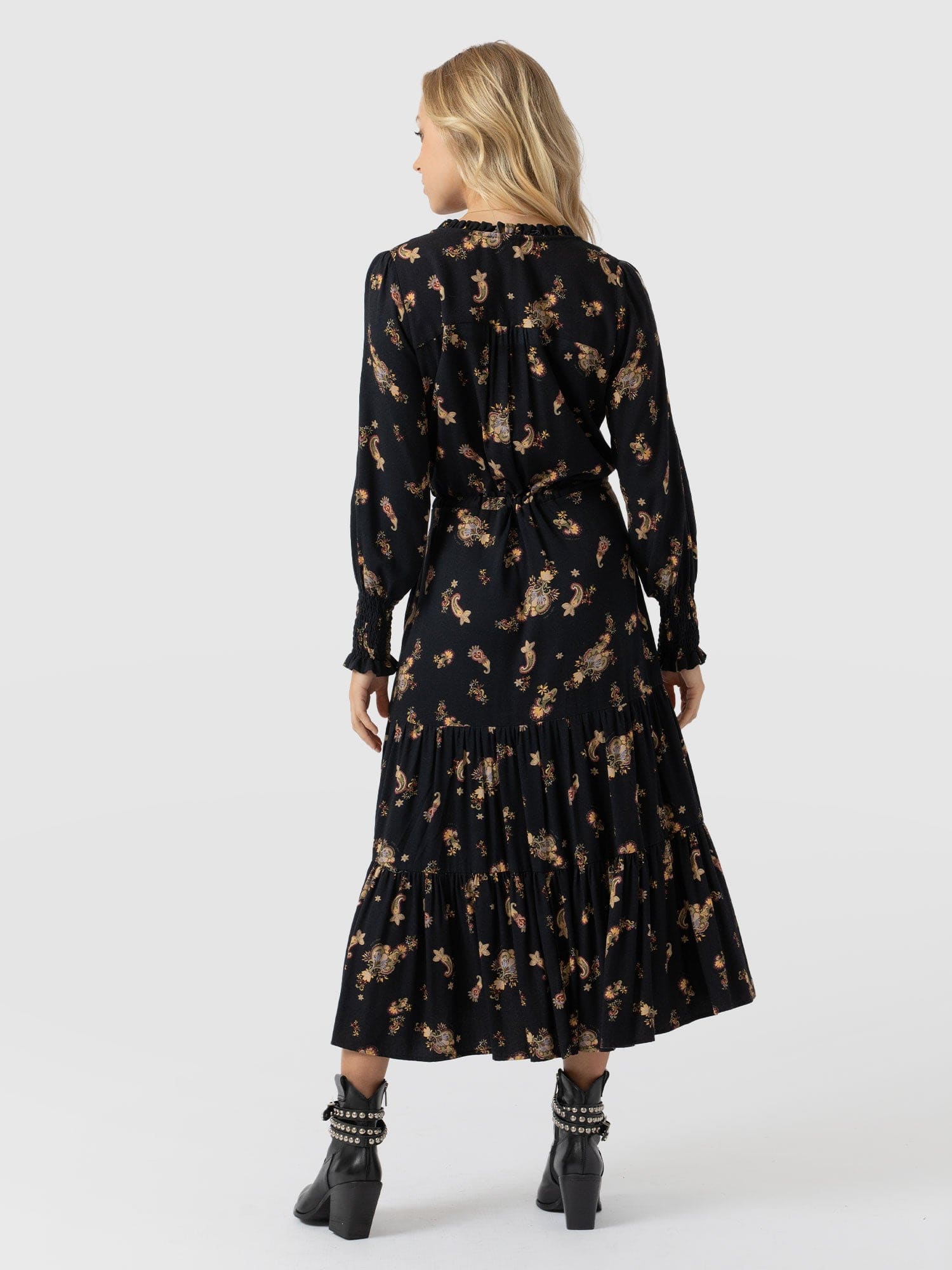Olivia Zip Up Dress Highland Paisley - Women's Dresses | Saint + Sofia® UK