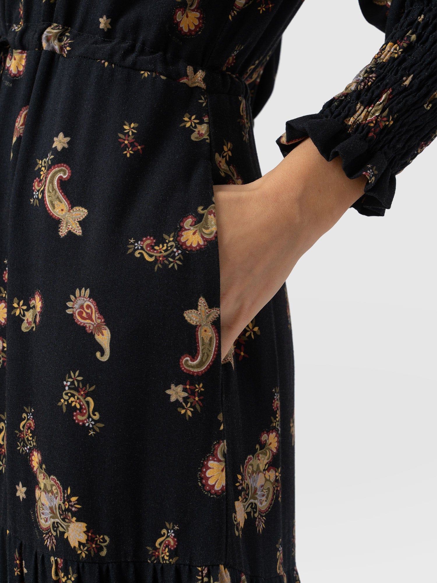 Olivia Zip Up Dress Highland Paisley - Women's Dresses | Saint + Sofia® UK