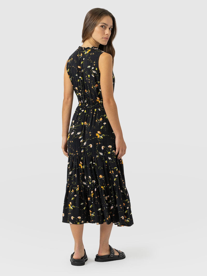 Orla Dress - Black Floral