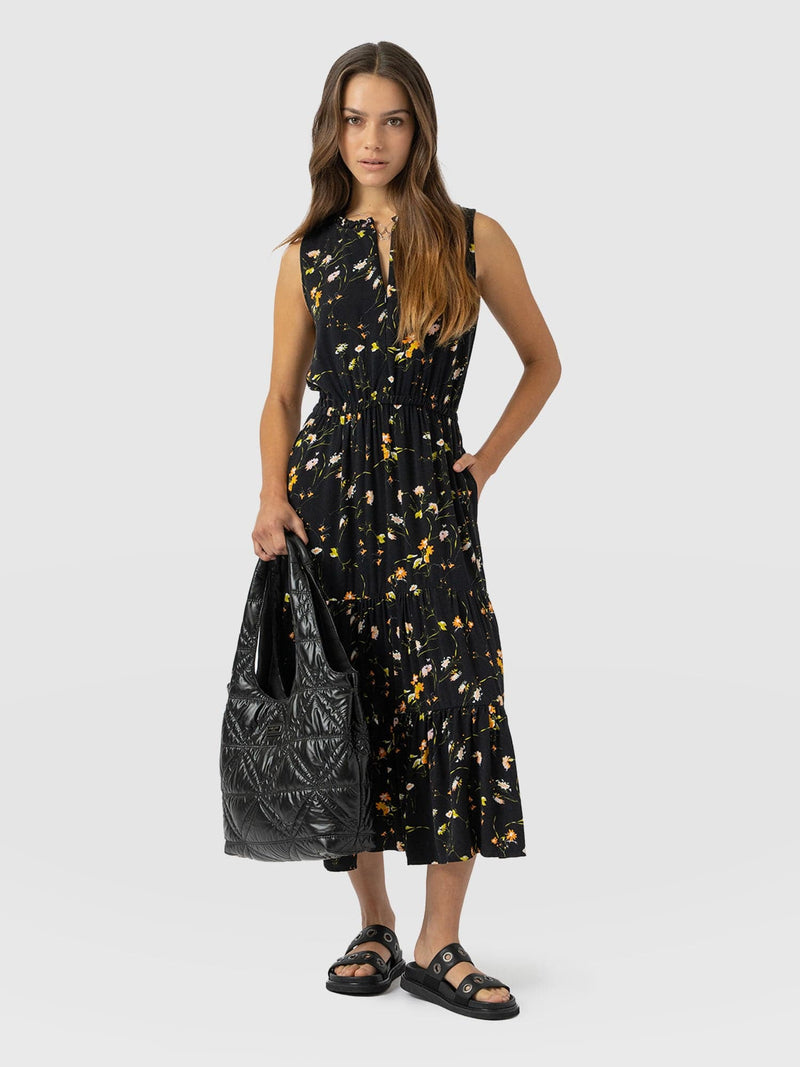 Orla Dress - Black Floral