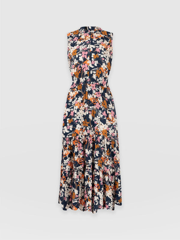 Orla Dress - Navy Floral