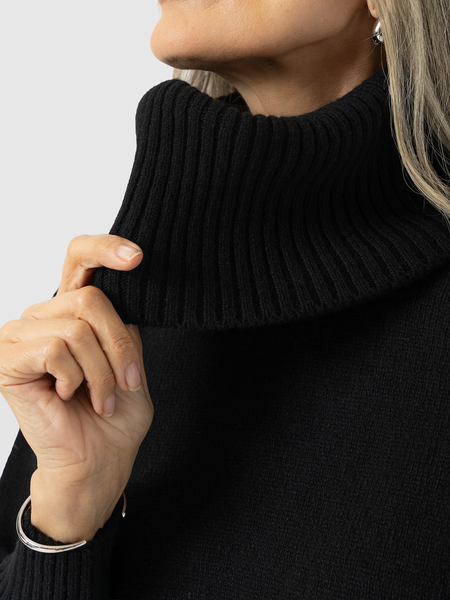 Oxford Cashmere Jumper - Black