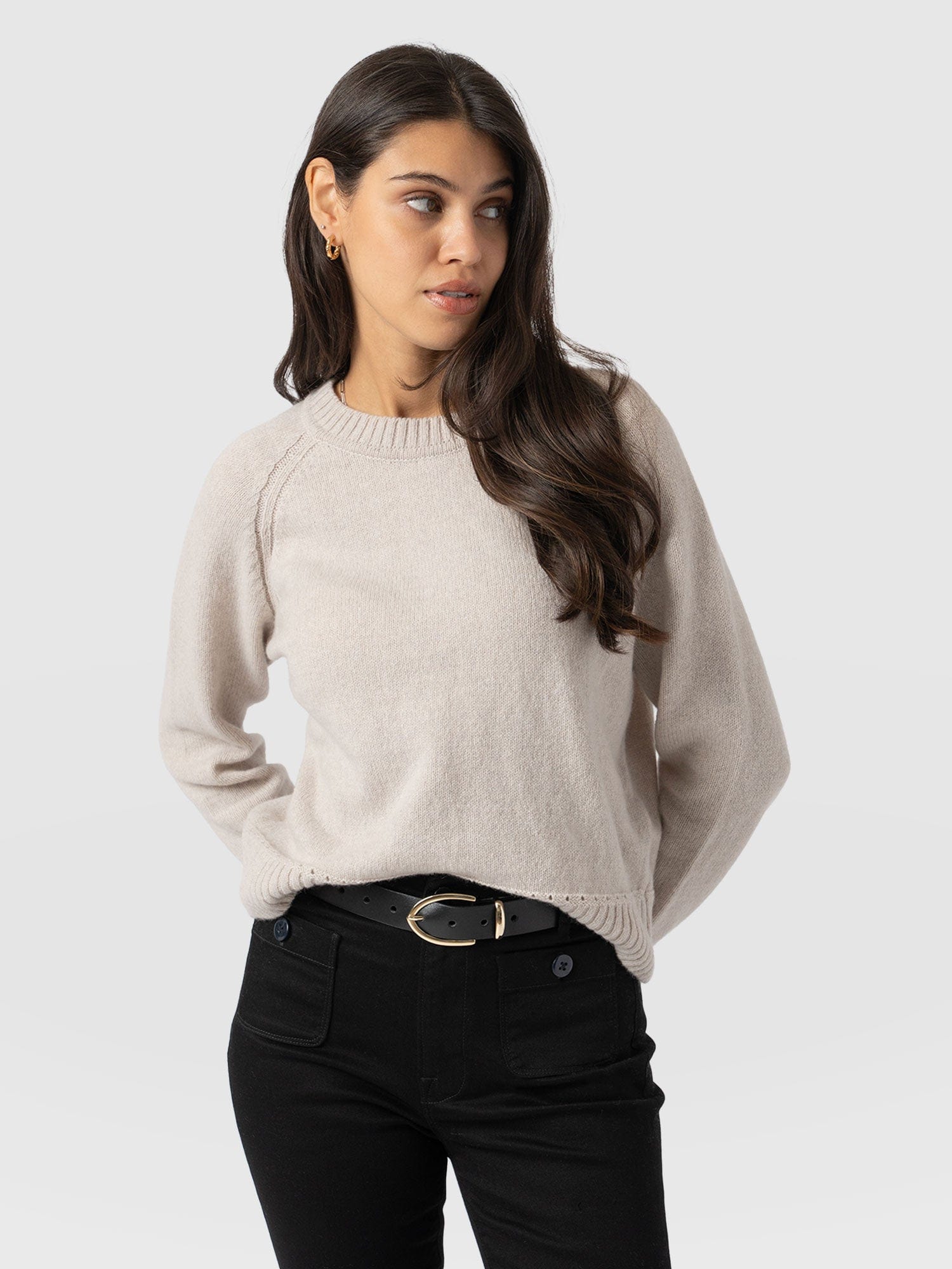 Oxford Cashmere Jumper - Cream
