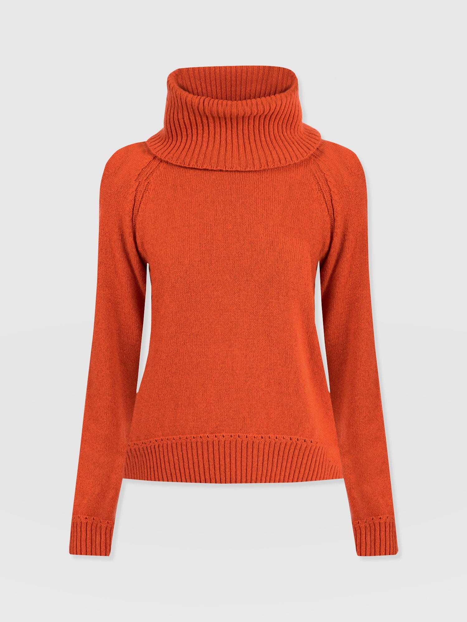 Oxford Cashmere Jumper - Orange - Women's Jumpers | Saint + Sofia® UK