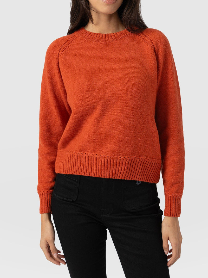 Oxford Cashmere Jumper - Orange