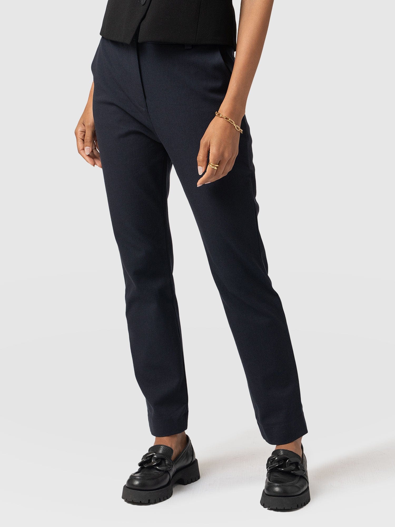 Palmer Pant Navy - Women's Trousers | Saint + Sofia® UK
