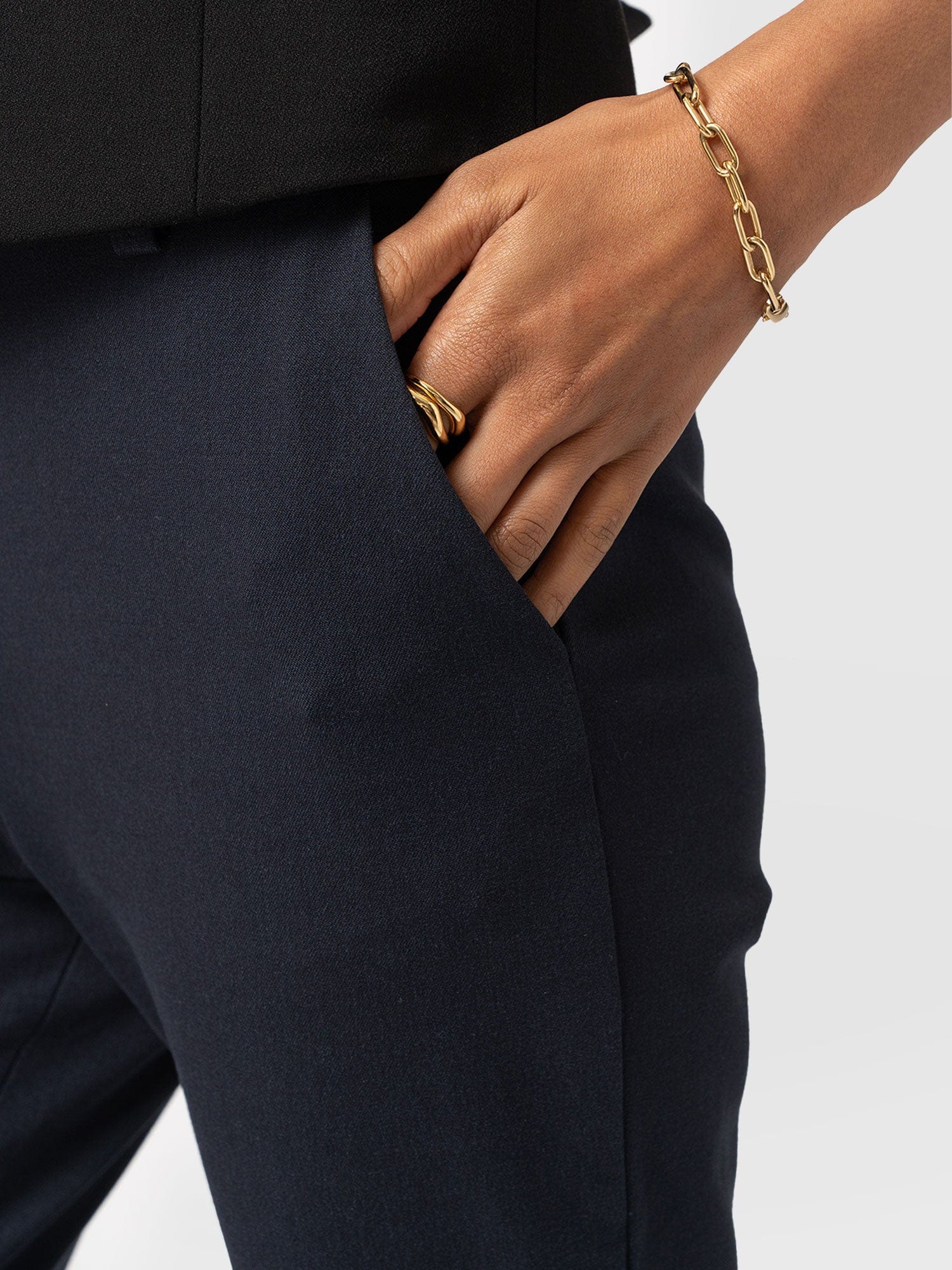 Palmer Pant Navy - Women's Trousers | Saint + Sofia® UK