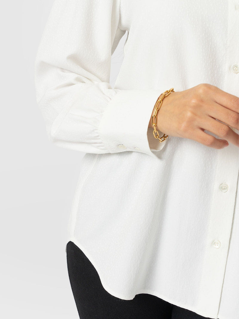 Paxton Pussybow Blouse - Cream