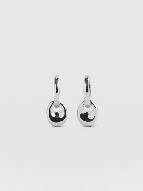 Pebble Drop Earrings - Silver - Women's Jewellerys | Saint and Sofia® UK