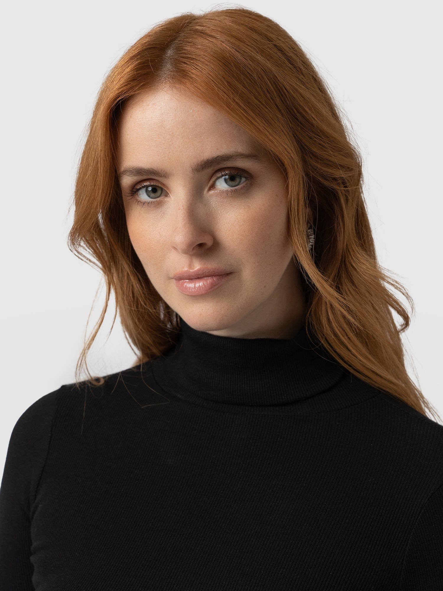 Pocket Roll Neck Black - Women's Jumpers | Saint + Sofia® UK