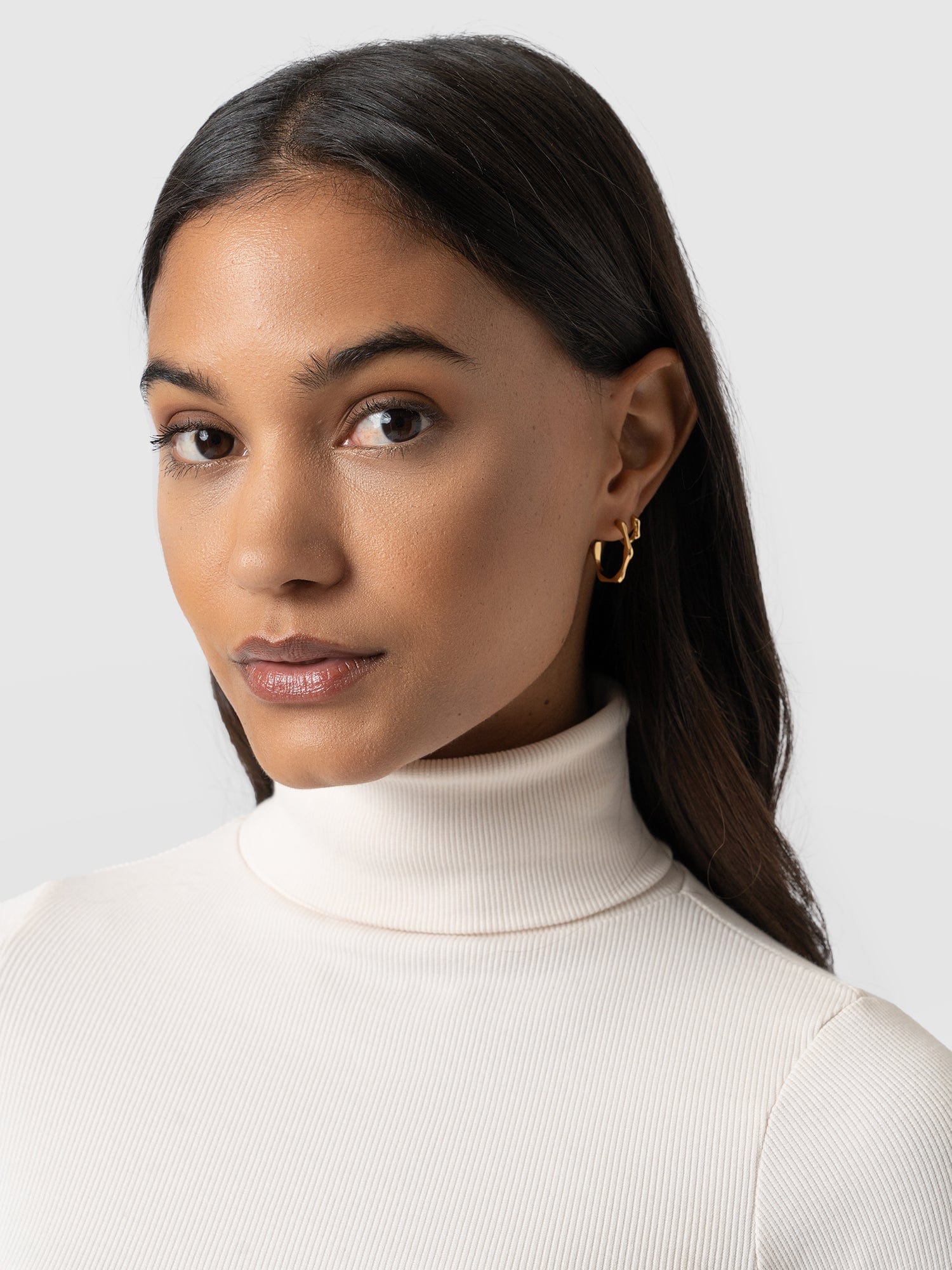 Pocket Roll Neck Cream - Women's Jumpers | Saint + Sofia® UK