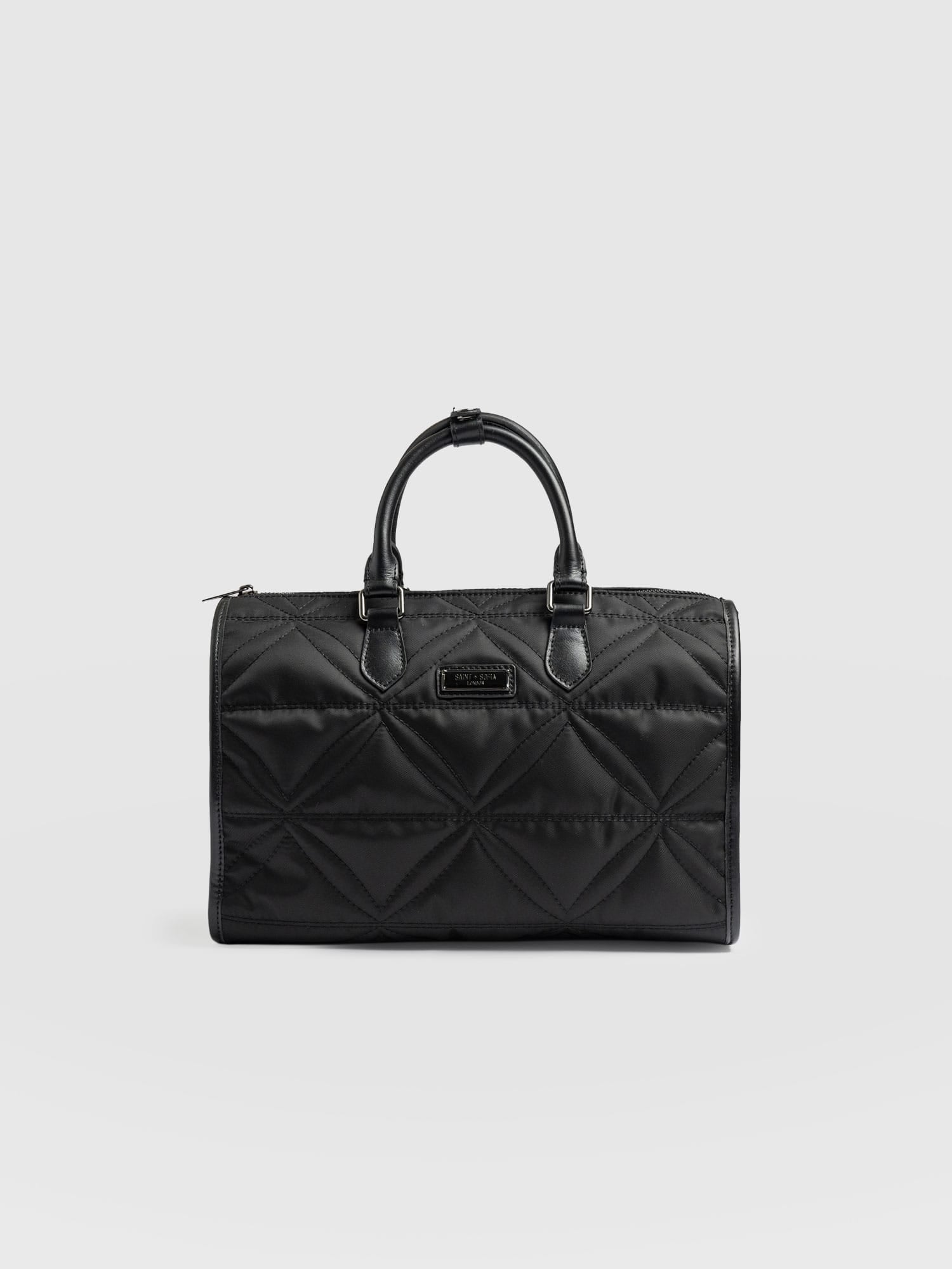 Quilted Maeve Duffle Bag - Black