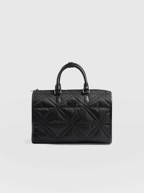 Quilted Maeve Duffle Bag - Black