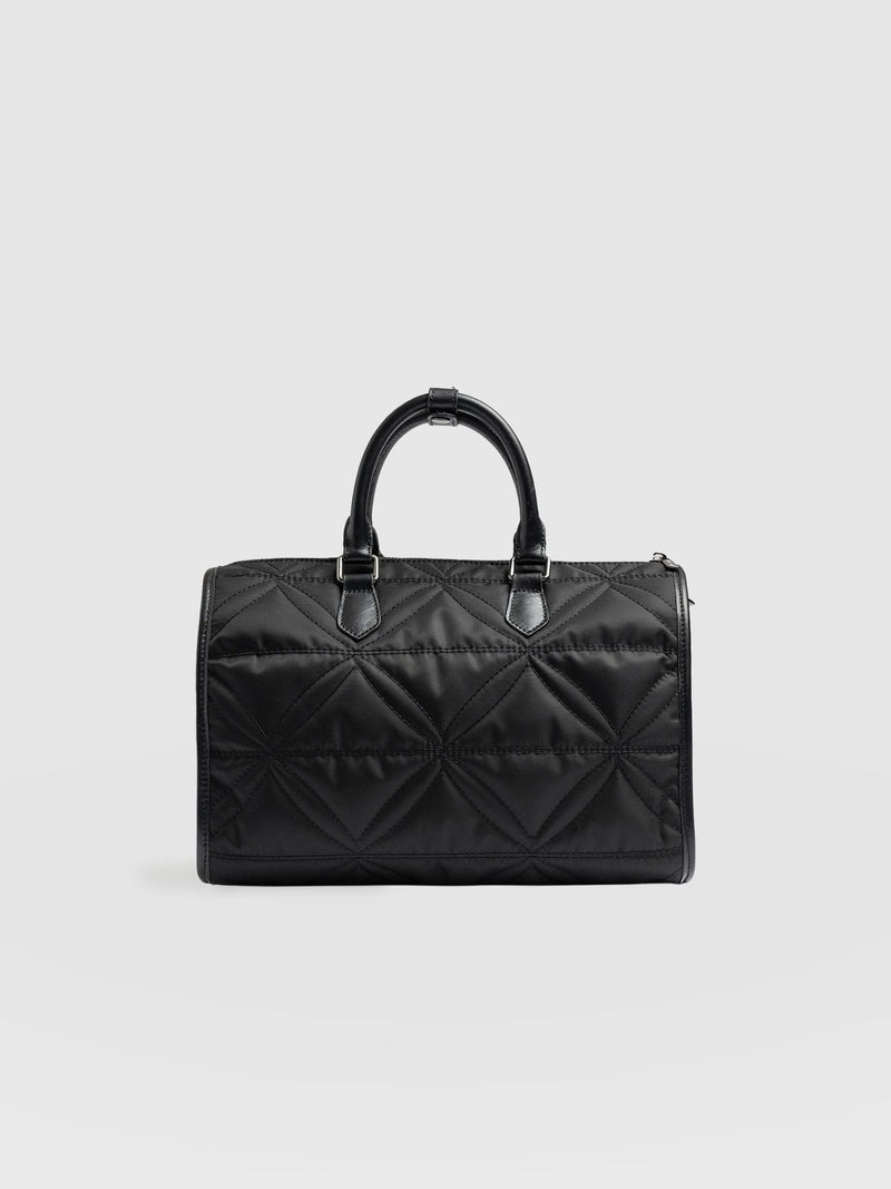Quilted Maeve Duffle Bag - Black