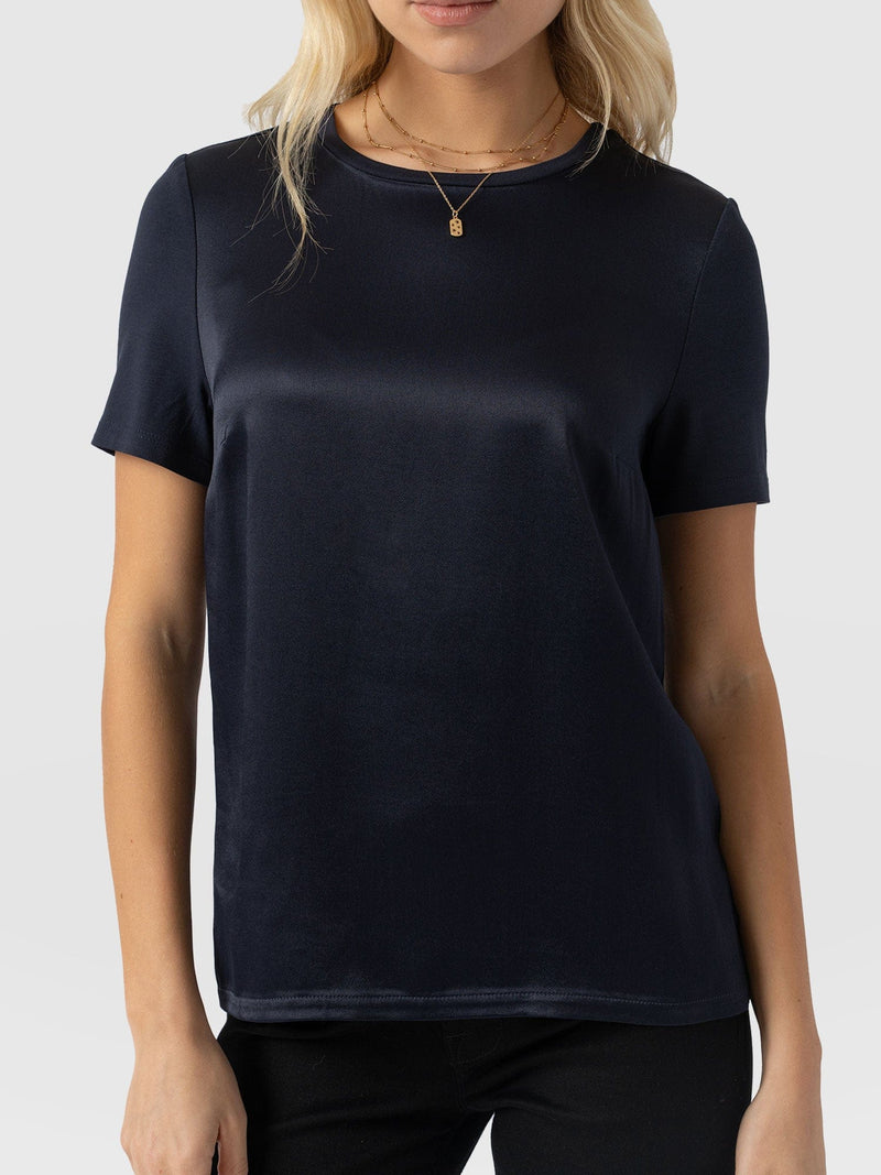 Rayner Contrast Tee - Navy