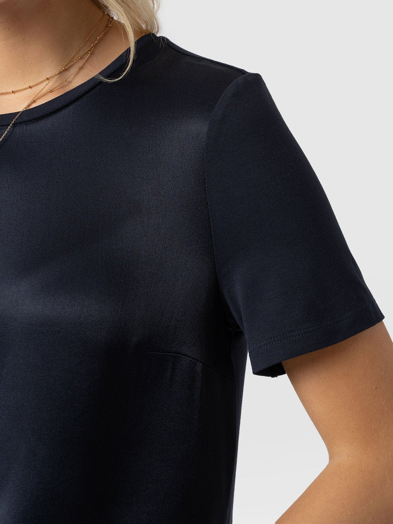 Rayner Contrast Tee - Navy