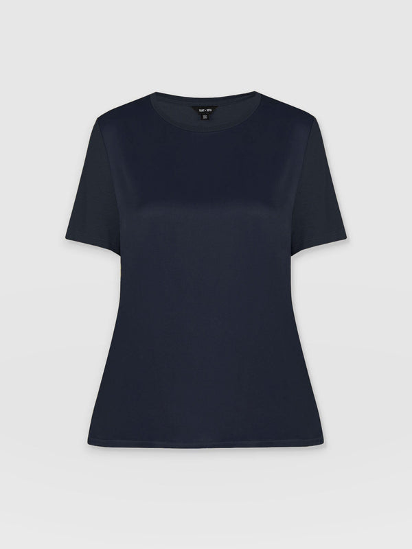 Rayner Contrast Tee - Navy