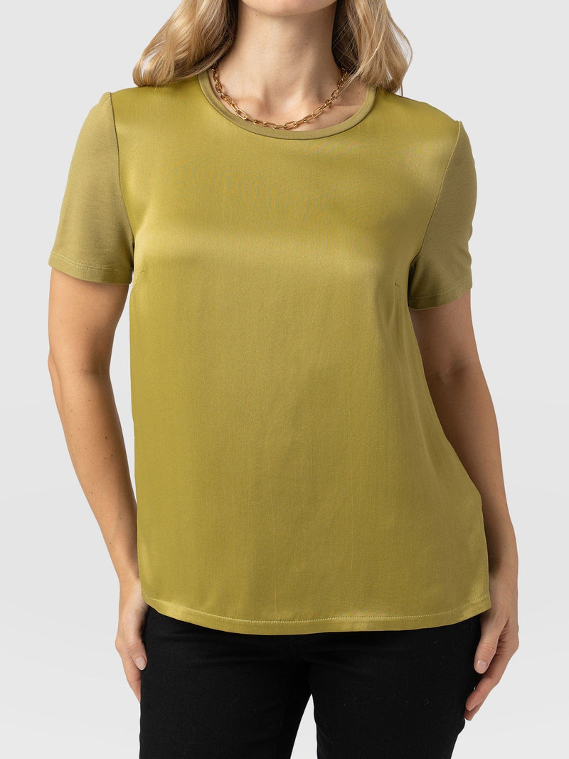 Rayner Contrast Tee - Olive