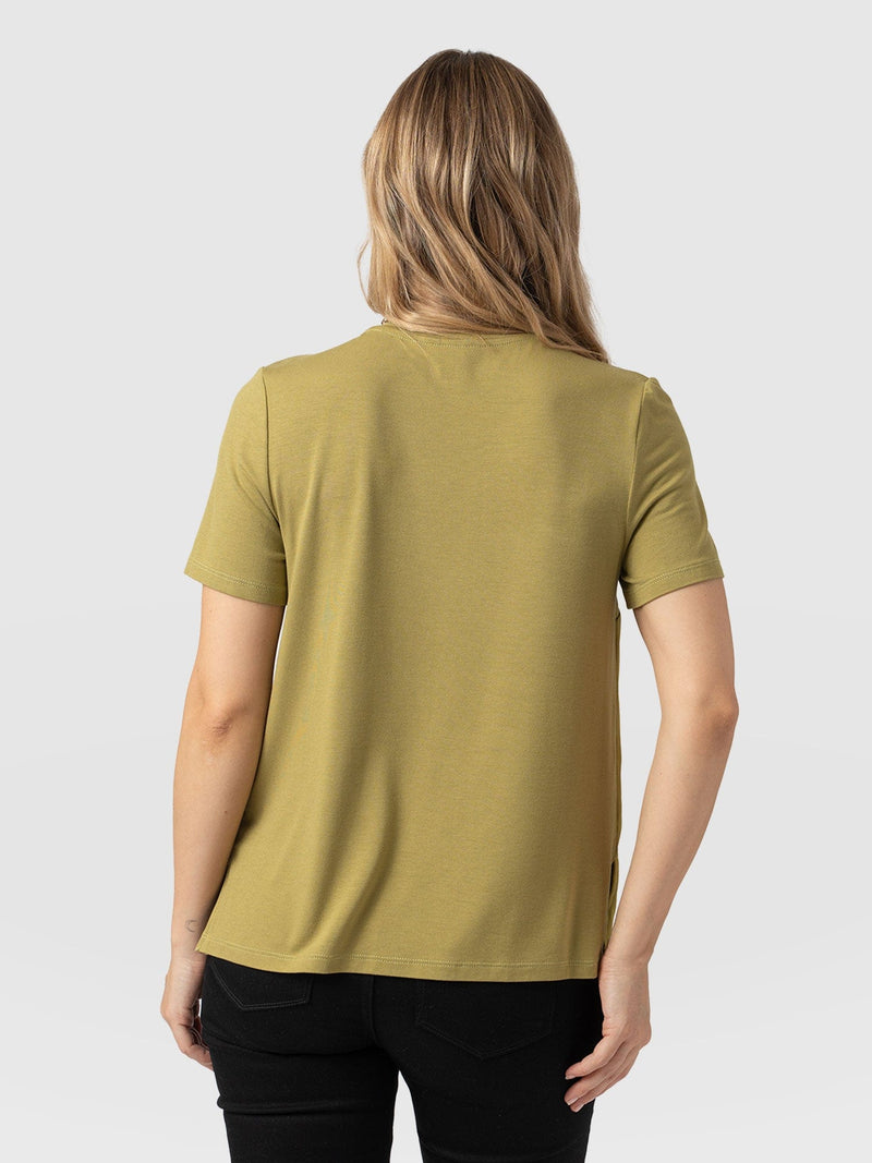 Rayner Contrast Tee - Olive