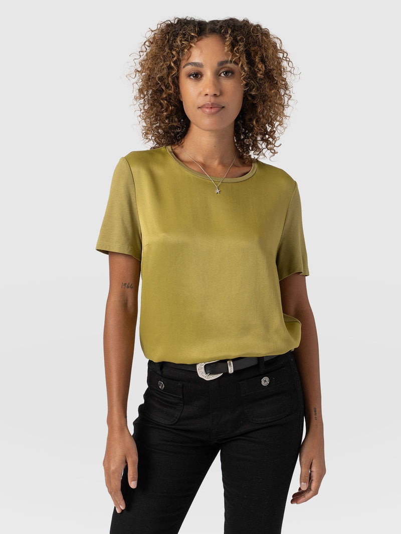 Rayner Contrast Tee - Olive