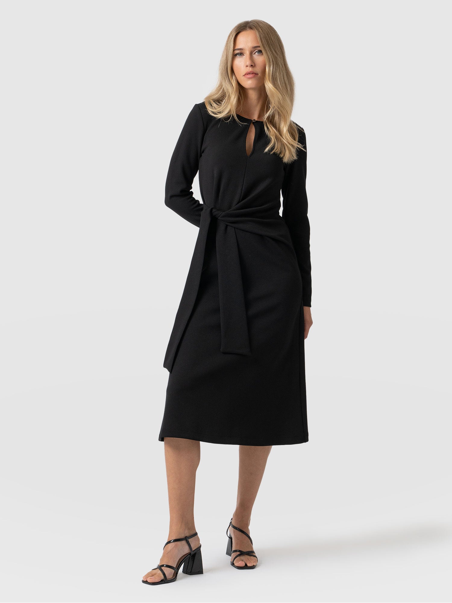 Reagan Knot Dress - Black