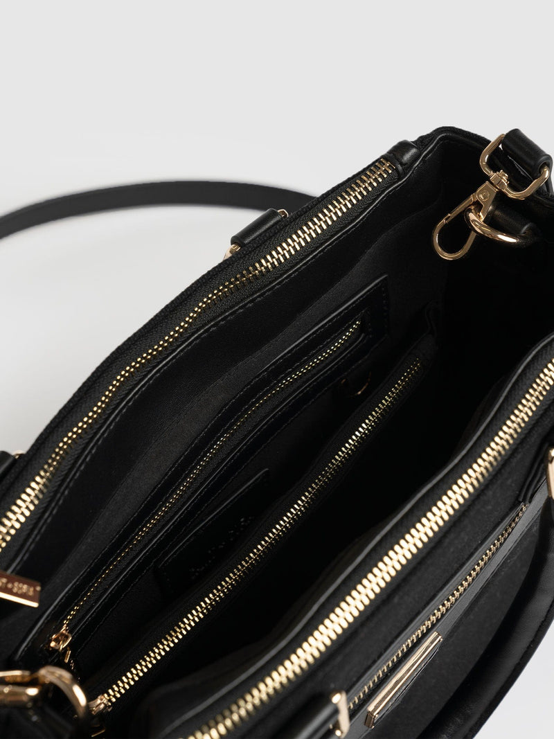 Regent Top Handle Handbag - Black